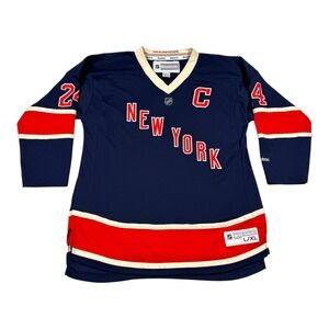New York Rangers Jersey Youth L XL Blue NHL Hockey Ryan Callahan 24 Reebok